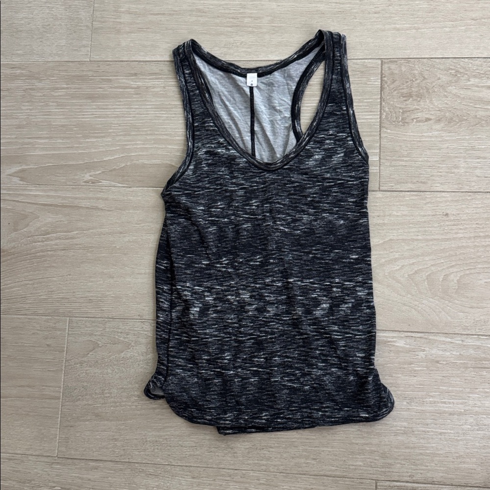 lululemon athletica Black and Gray Tank Top